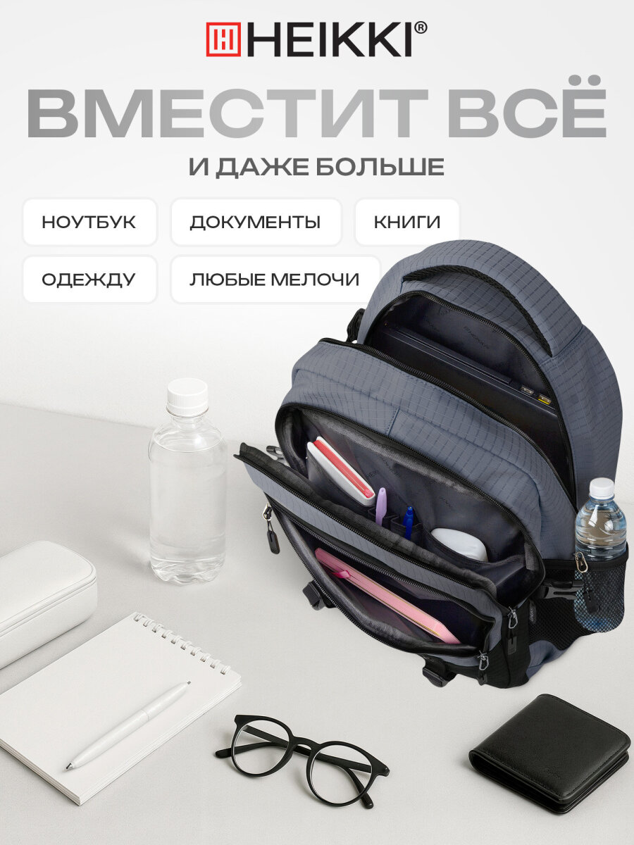 Рюкзак HEIKKI школьный городской для подростков для ноутбука - фото 3