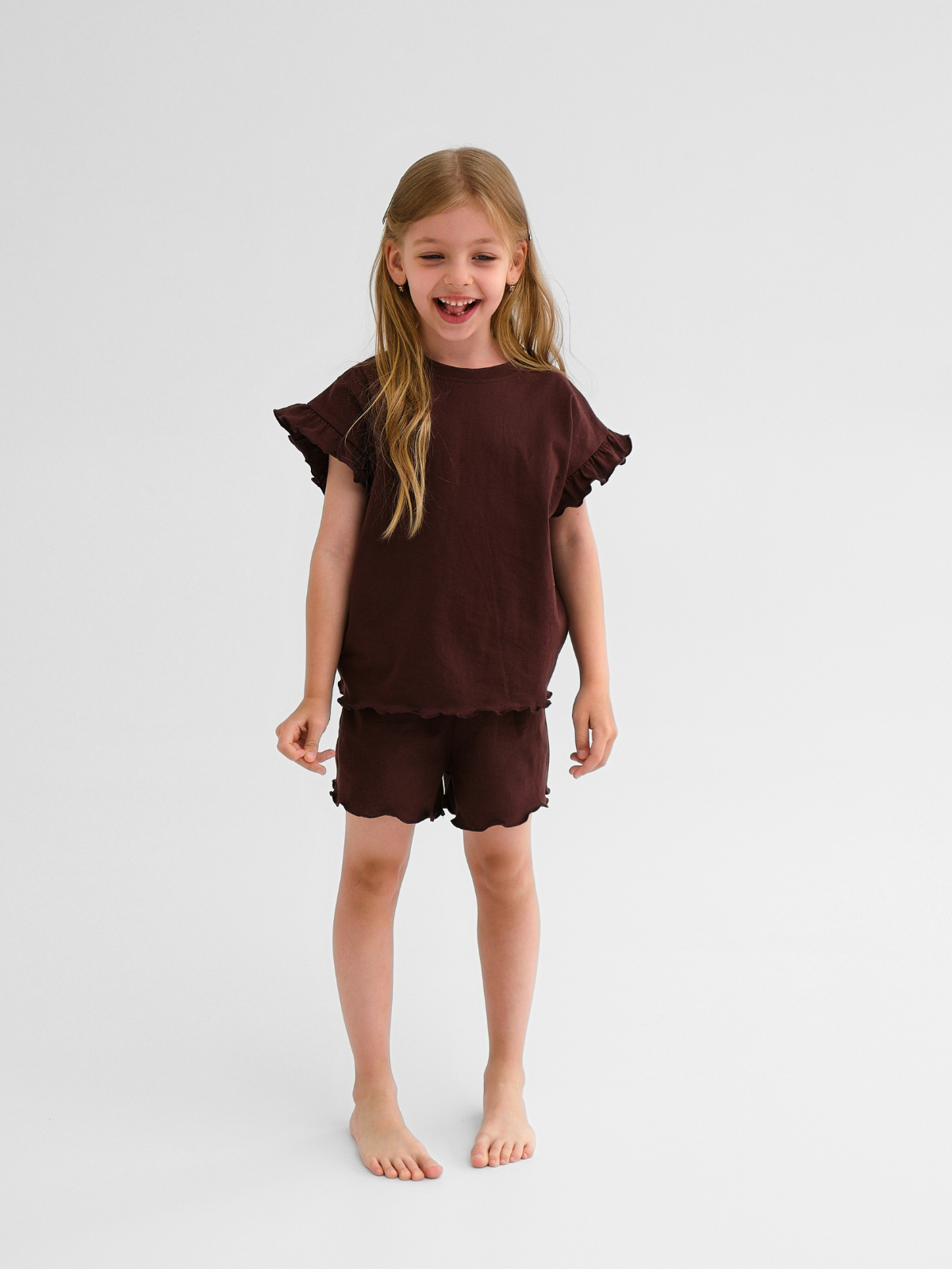 Шорты 2 шт Jelly Whale S23S02-2-Shrt-BrwnPdr - фото 10