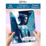 Скетчбук Проф-Пресс блокнот Ангел в голубом А4 64 лист. 1 шт.