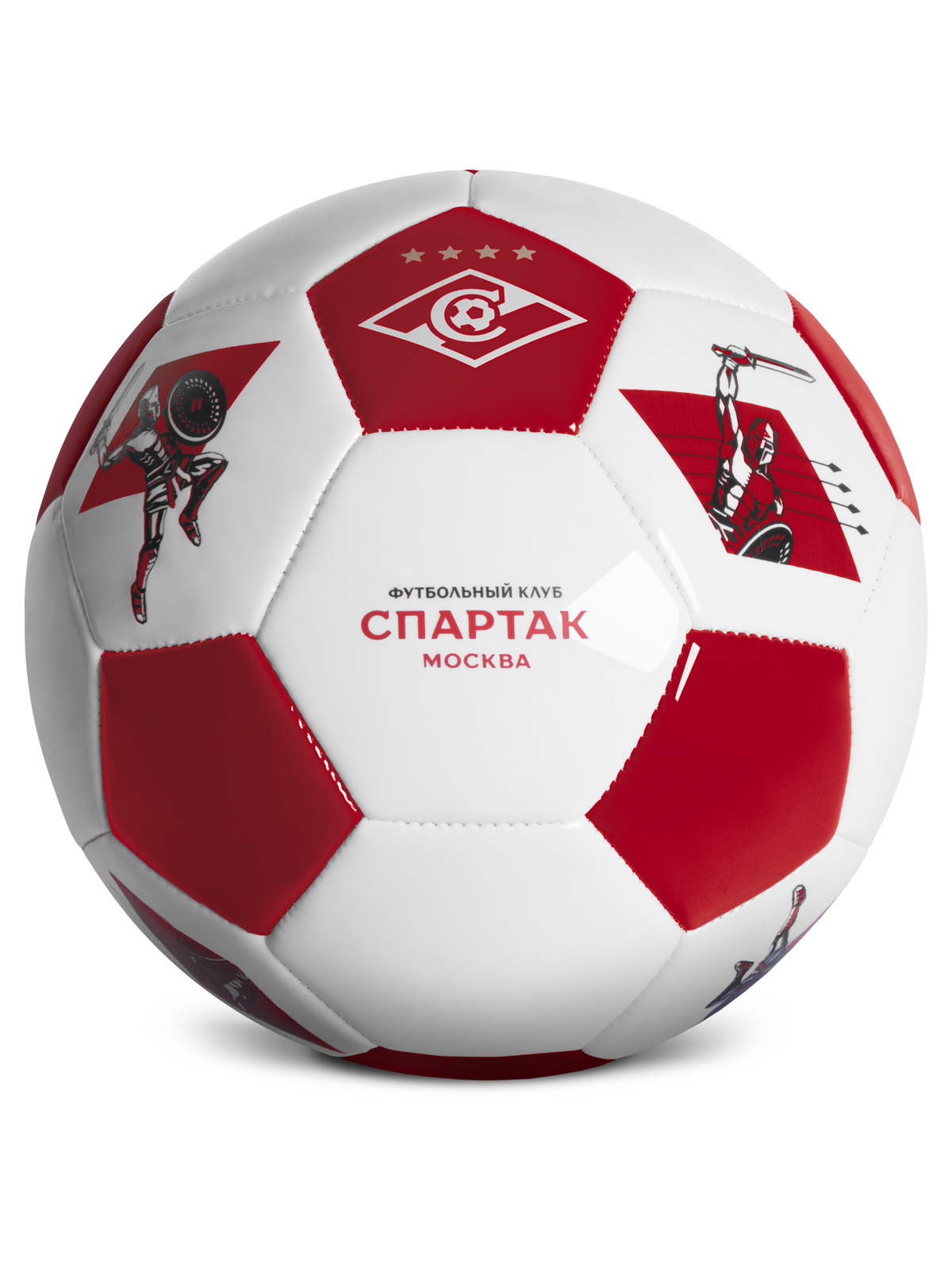 Спортивный мяч ФК Спартак Москва футбольный 22 см - фото 8