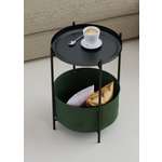 Стол журнальный LAVARIS Элдэй Cuba Хаки/черный муар