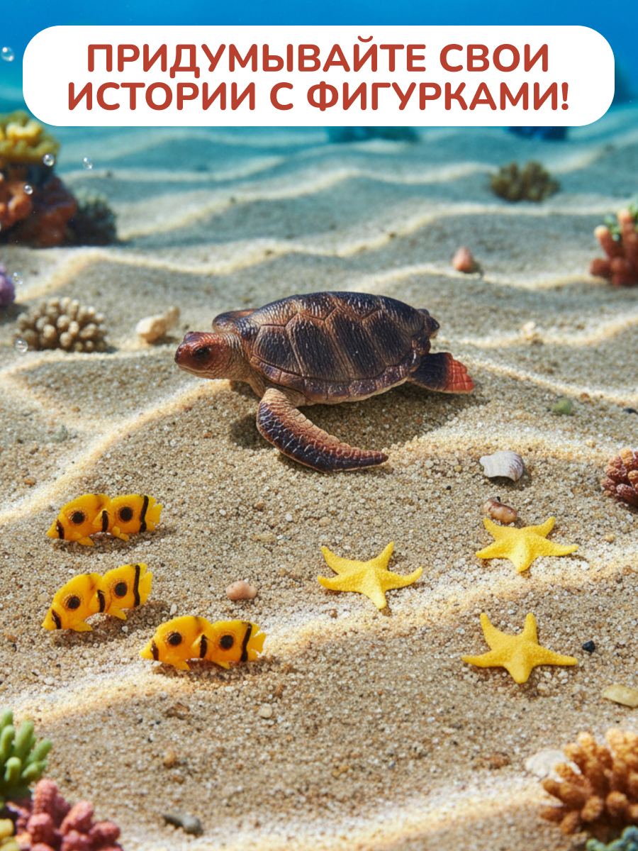 Игровой набор KONIK ведёрко (бол) - мор обитатели - фото 12