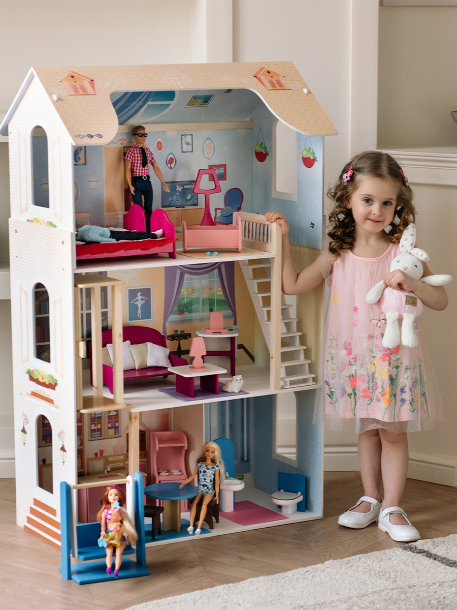 Домик для кукол PAREMO 120 см с мебелью PD315-03 - фото 4