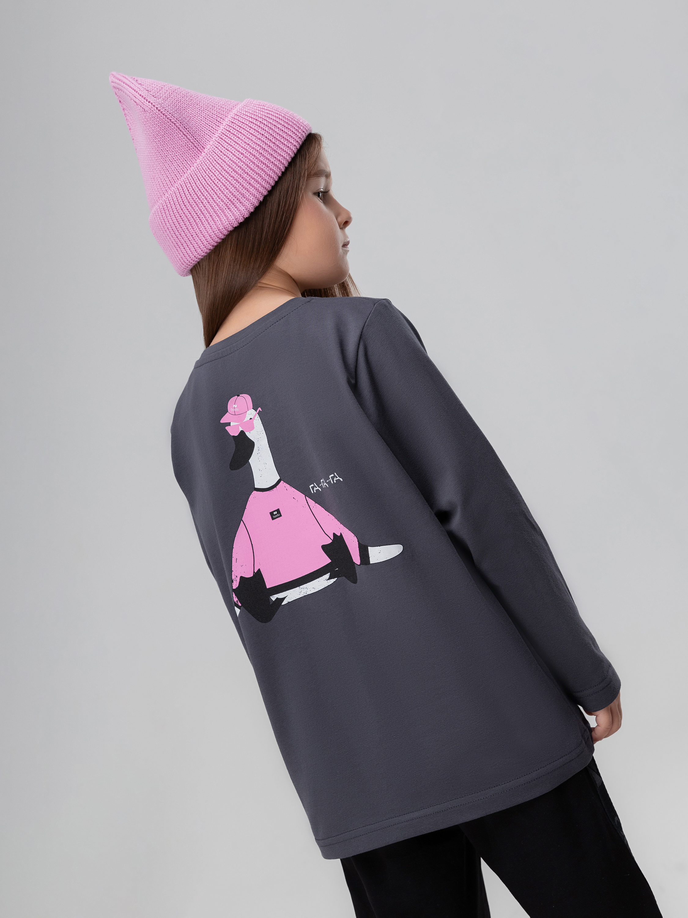 Лонгслив Bodo 7-289MU_темно-серый - фото 1