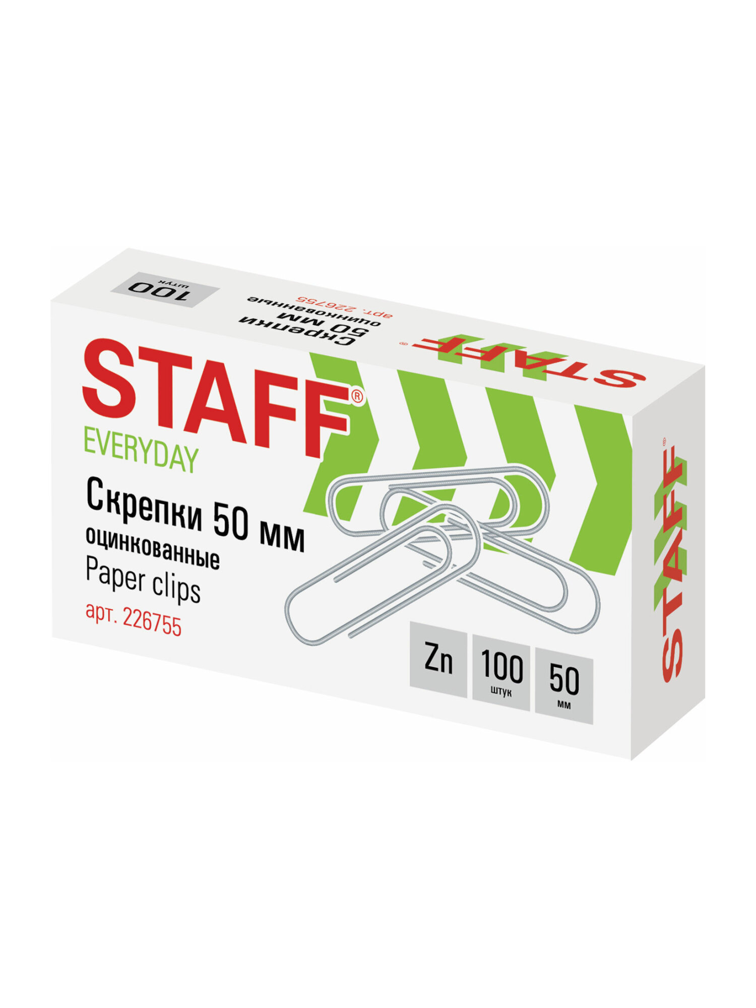 Скрепки Staff 100 шт. - фото 2