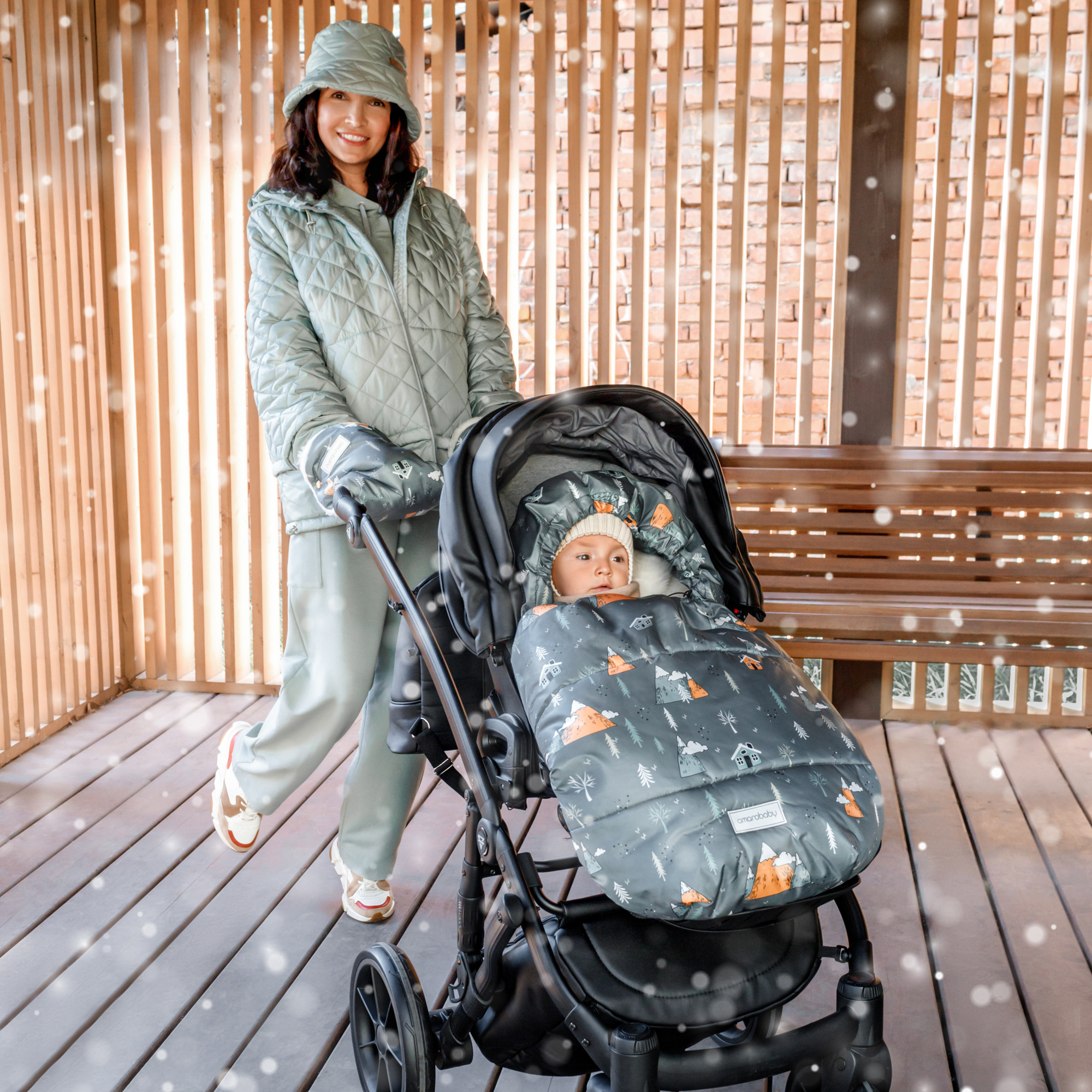 Конверт в коляску Amarobaby Snowy Baby - фото 4