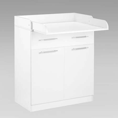 Комод Клик Мебель КП-1 2ств. 1 ящ. двухстворчатый 1000х850х440/730 Белый