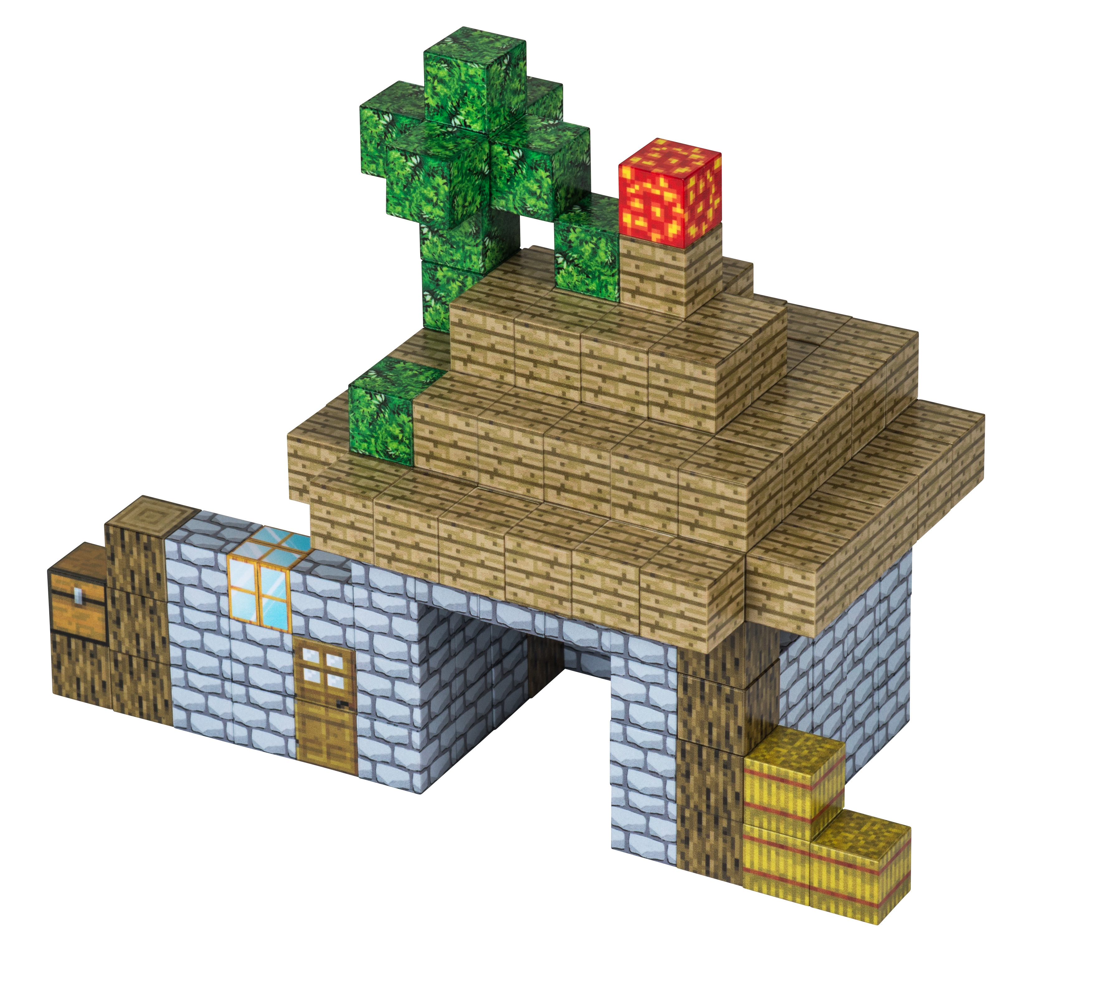 Конструктор Новый дом магнитный 184 дет. - фото 1