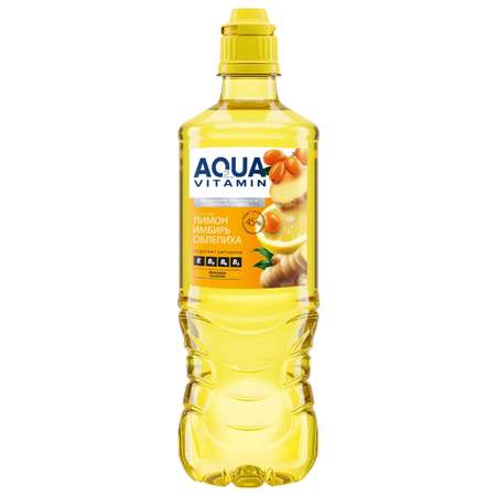 Напиток безалкогольный Aqua Vitamin со вкусом лимона имбиря и облепихи 0.75л