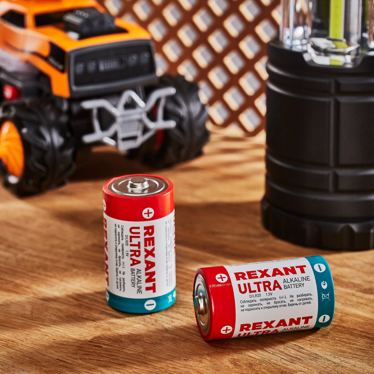 Алкалиновые батарейки REXANT тип D/LR20 2 шт - фото 2