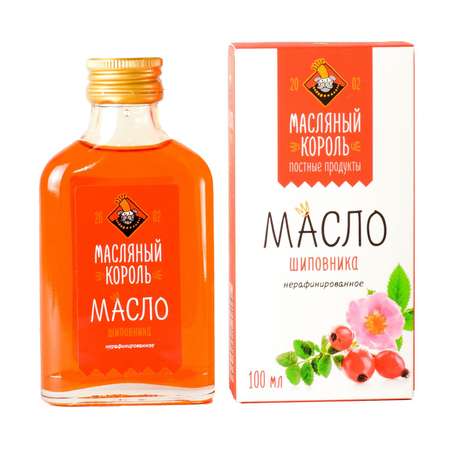 Масло Масляный король нерафинированное шиповника 100мл