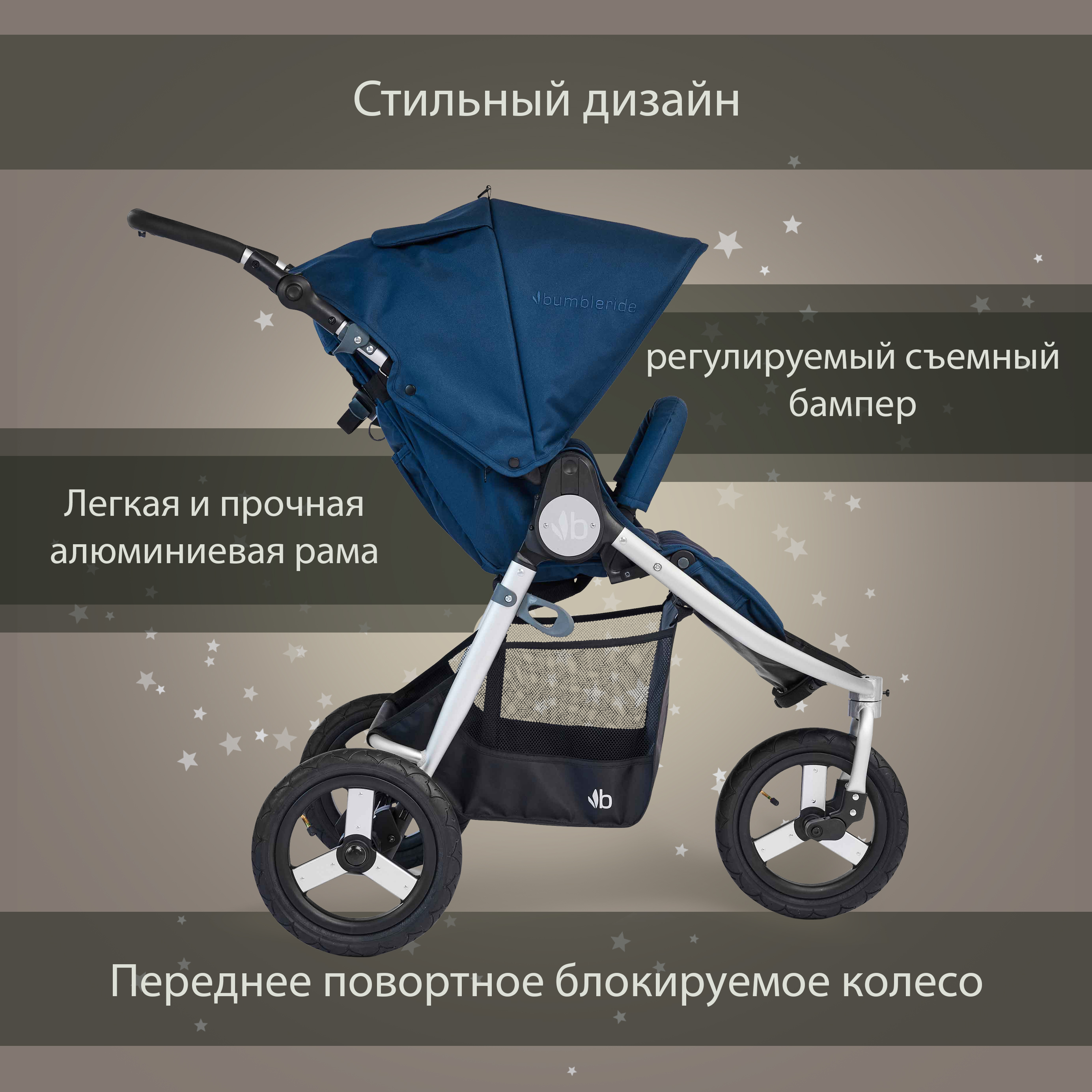Коляска прогулочная Bumbleride Indie / Maritime - фото 7