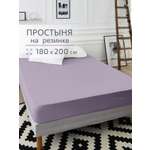 Простыня BRAVO поплин лилия 180 x 200 см на резинке 1 шт.