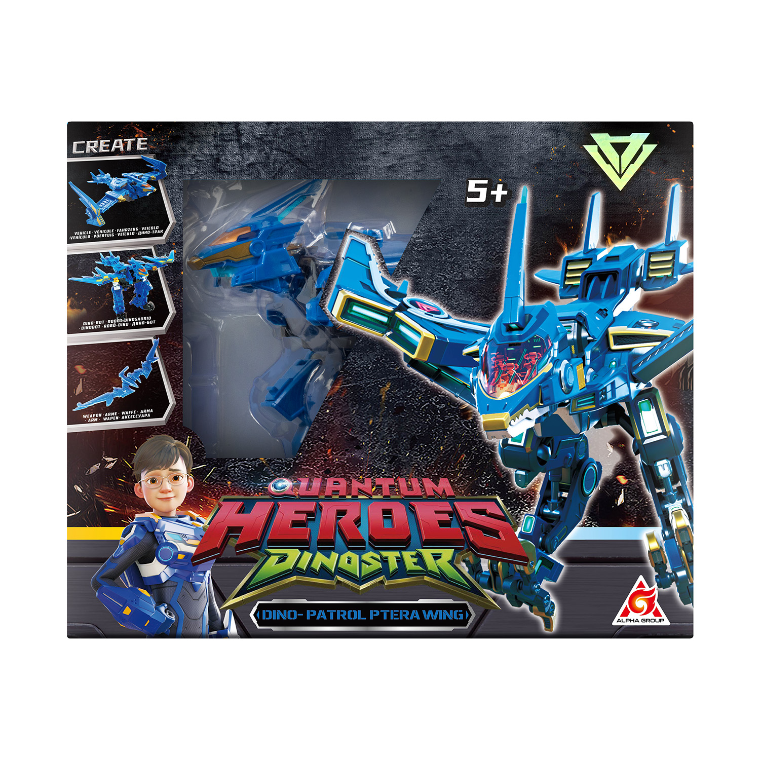 Игровой набор Dinoster 4-в-1 Дино-бот Птера Винг - фото 2