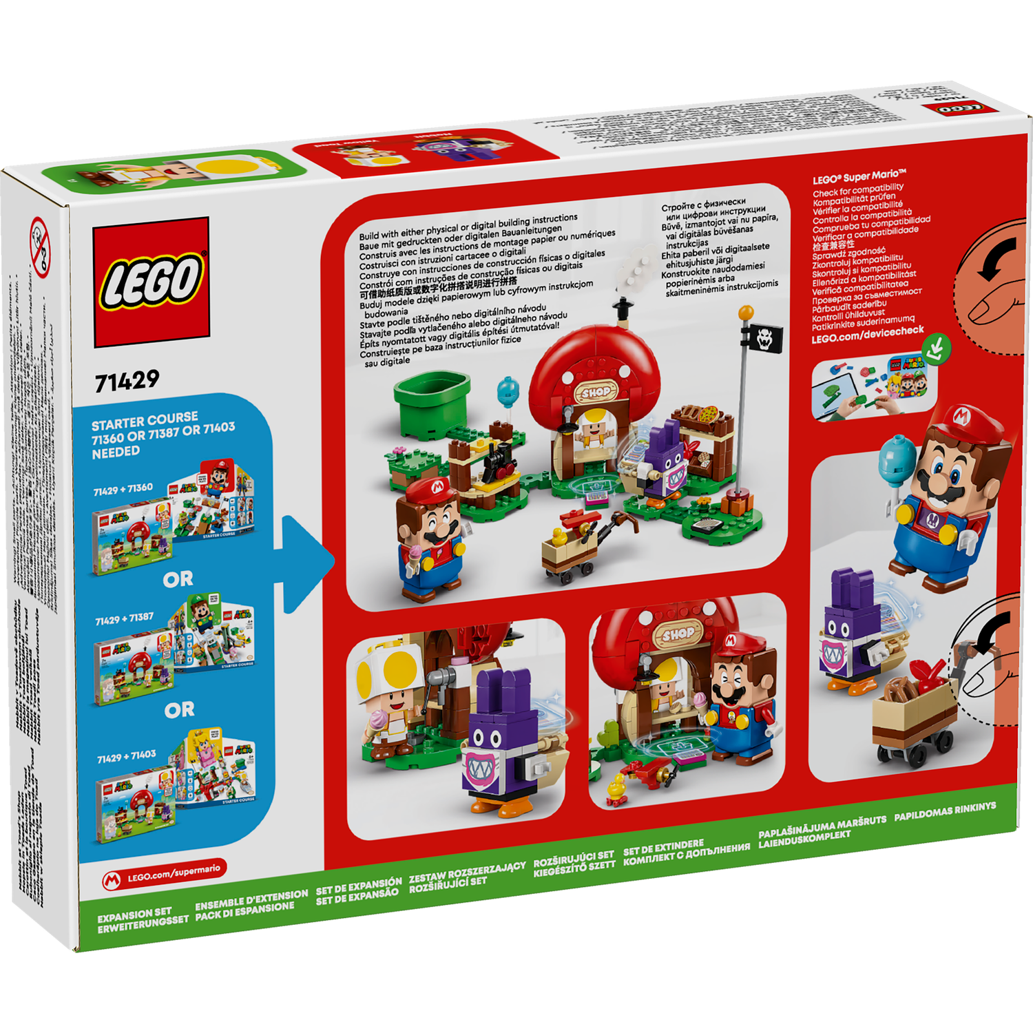 Конструктор LEGO Super Mario Nabbit at Toads Shop - фото 7