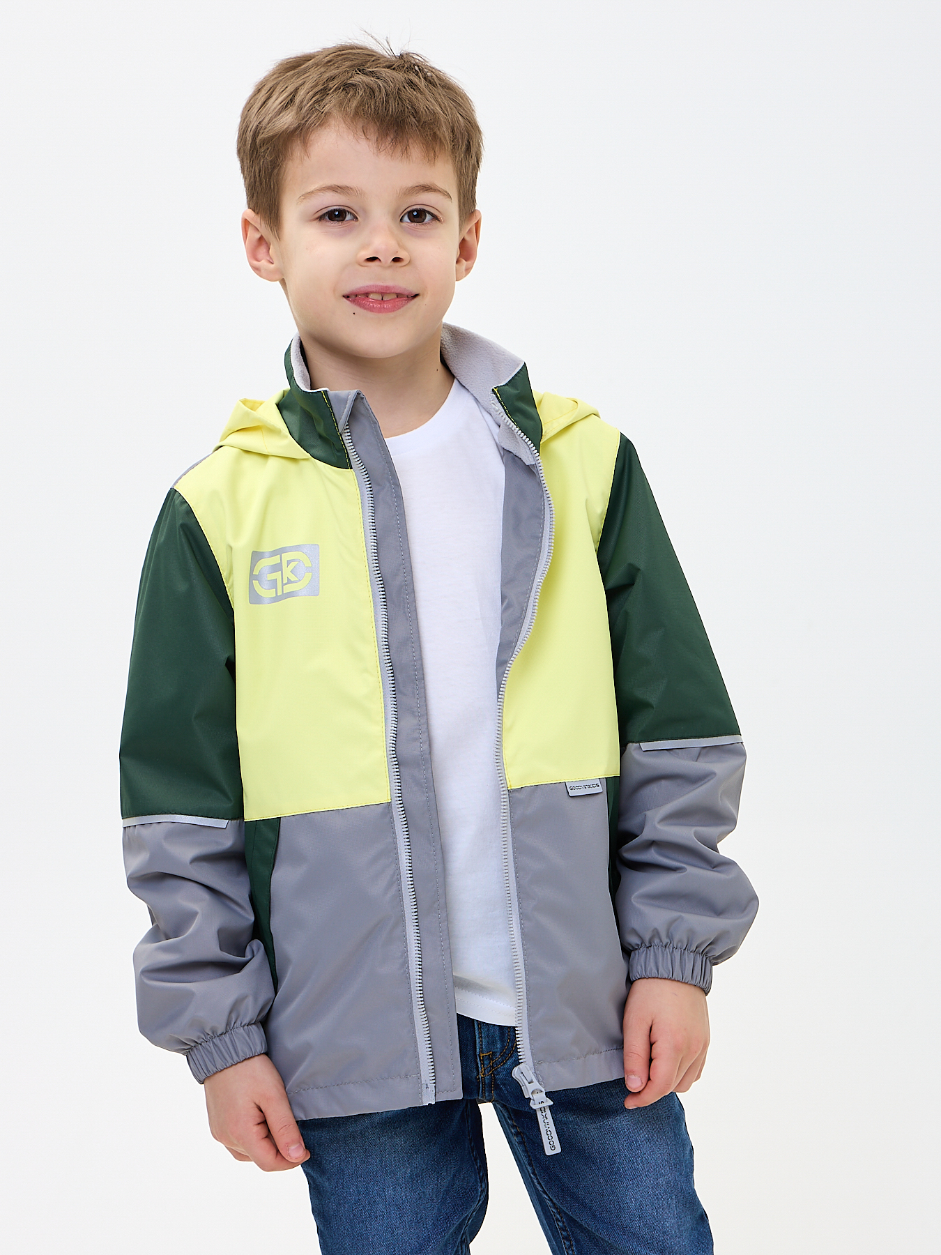 Ветровка GooDvinKids В10021-02/желтыймикс - фото 1