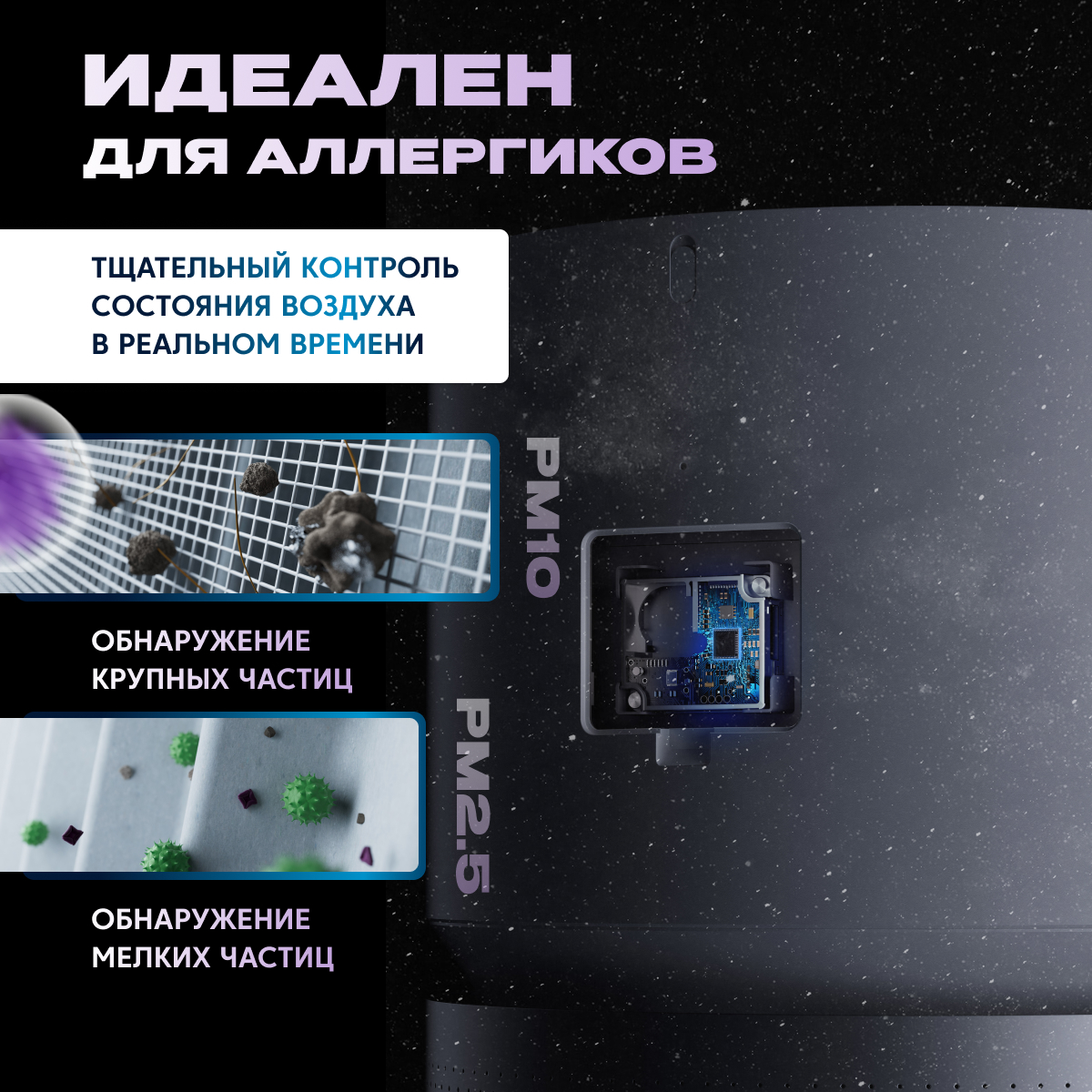 Очиститель воздуха XIAOMI Smart Air Purifier Elite Y-600 - фото 7