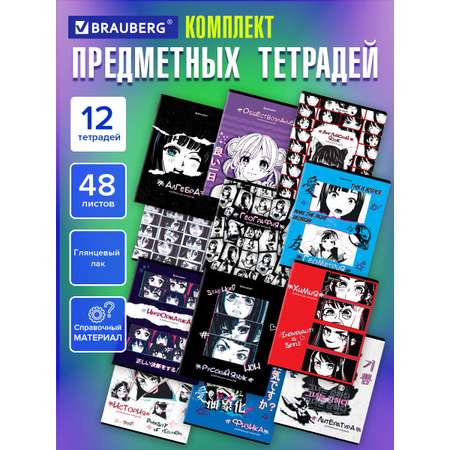 Тетрадь Brauberg 48 лист. 12 шт.