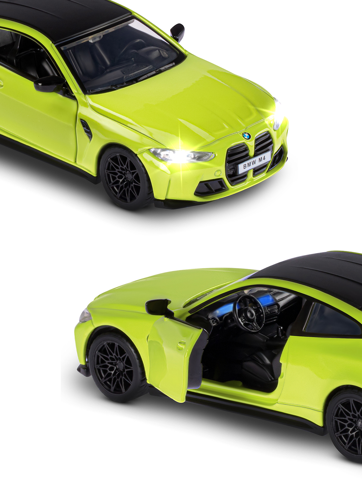 Автомобиль АВТОпанорама BMW M4 (G82) 1:32 JB1251595 - фото 13