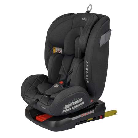 Автокресло Indigo Tourneo S Isofix 0+/1/2/3 (0-36 кг) серый