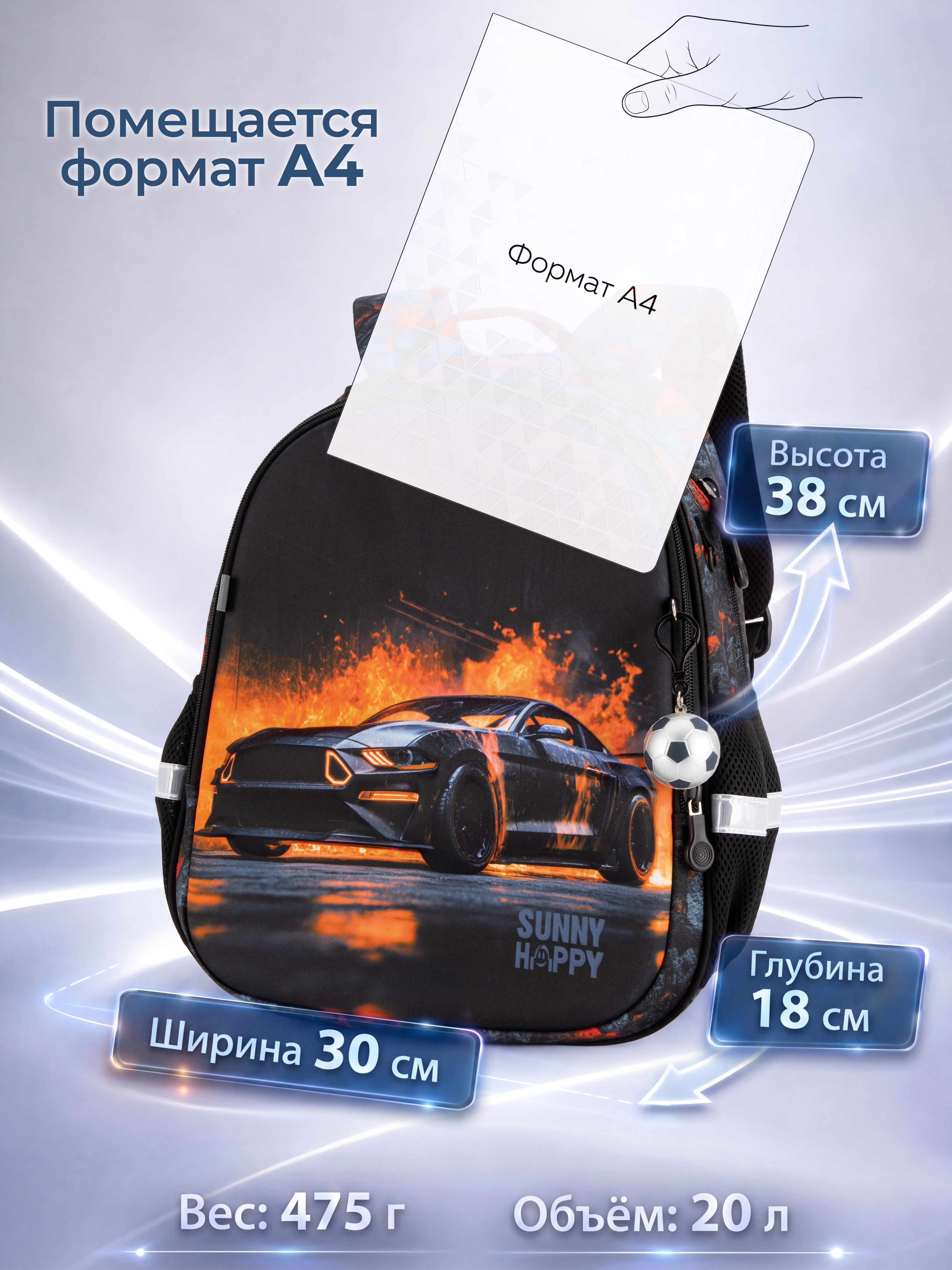 Рюкзак Sunny Happy набор 7 в 1 - фото 10
