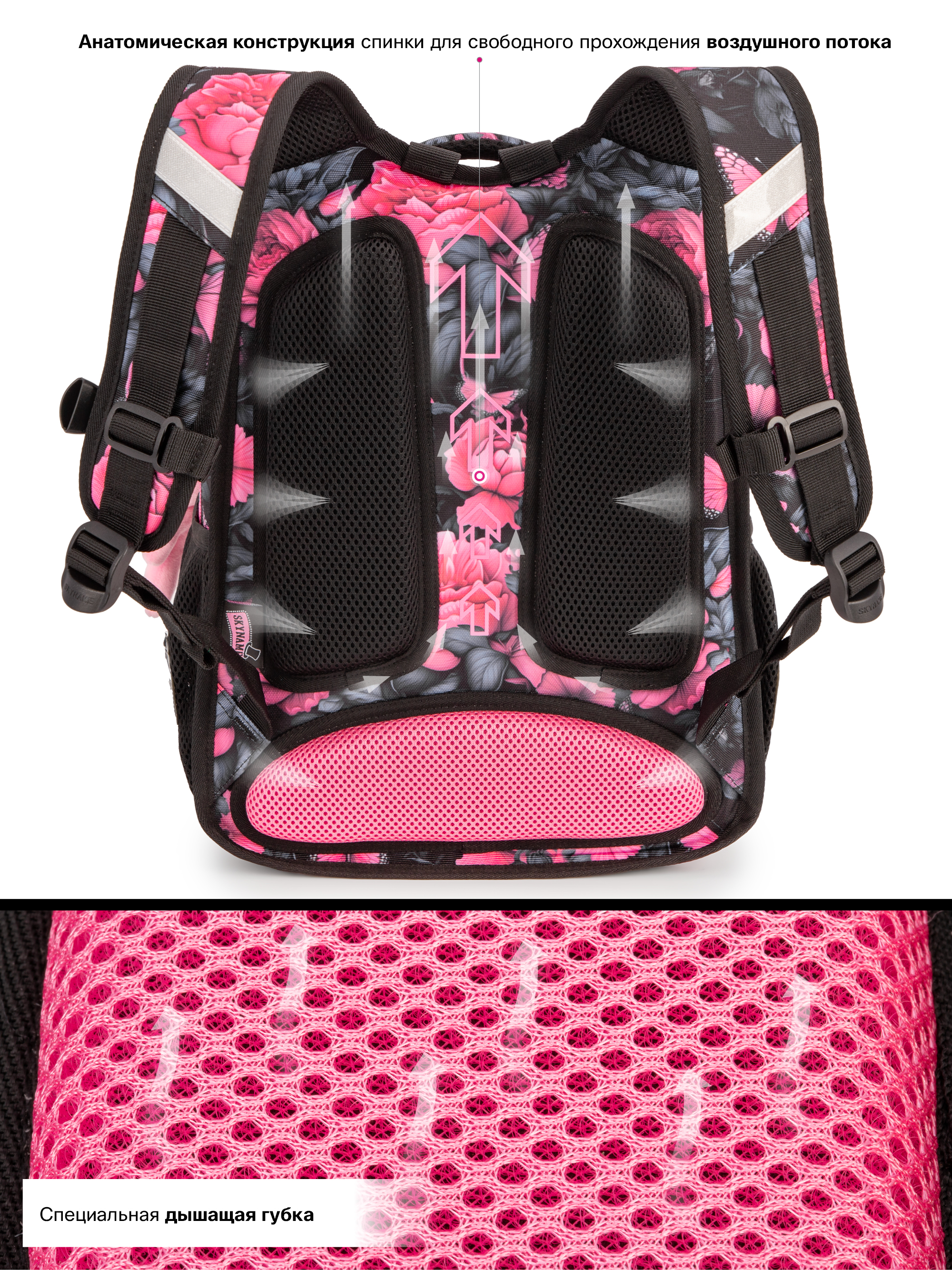 Рюкзак SkyName 1-4 класс, набор 4 в 1 - фото 11