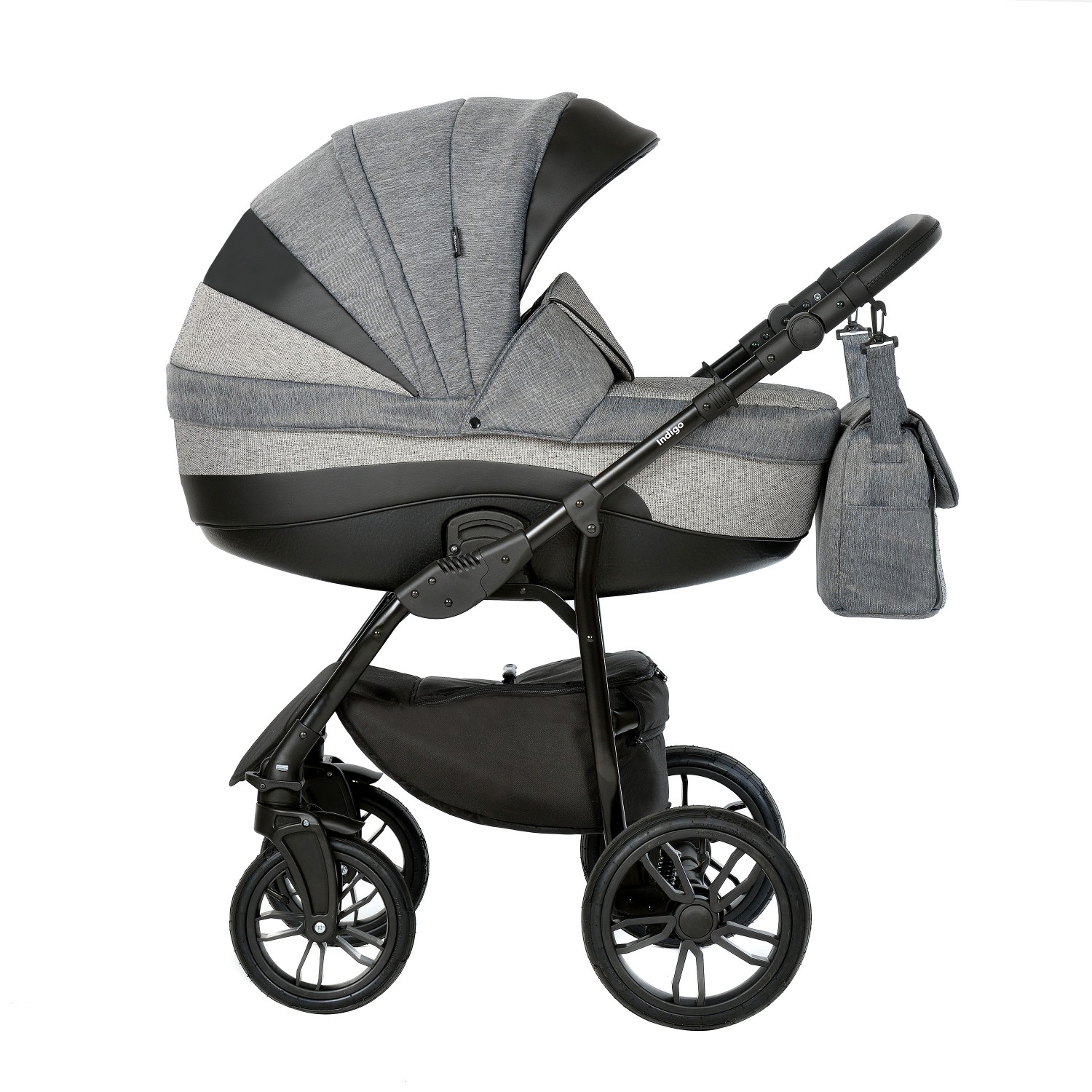 Коляска 2в1 Indigo Indigo (07) черный - фото 2