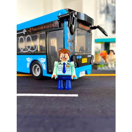 Конструктор brick labs Электробус 440 дет.