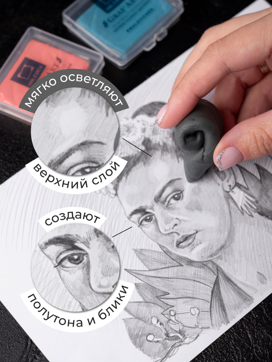 Ластик Малевичъ 3 шт. - фото 4