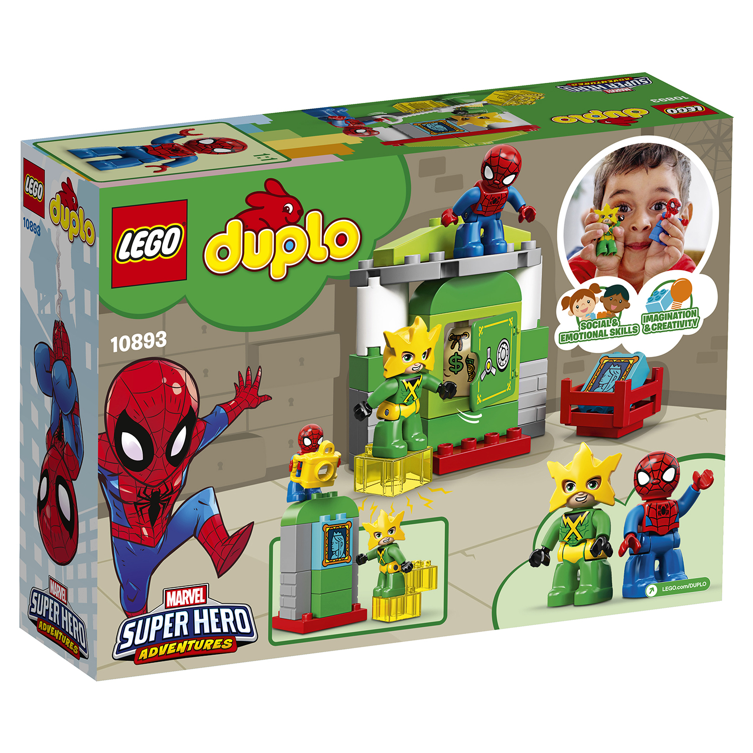 Конструктор LEGO DUPLO Человек-паук против Электро блочный - фото 3