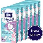 Прокладки ежедневные BELLA ультратонкие for teens sensitive 20 шт х 6 упаковок