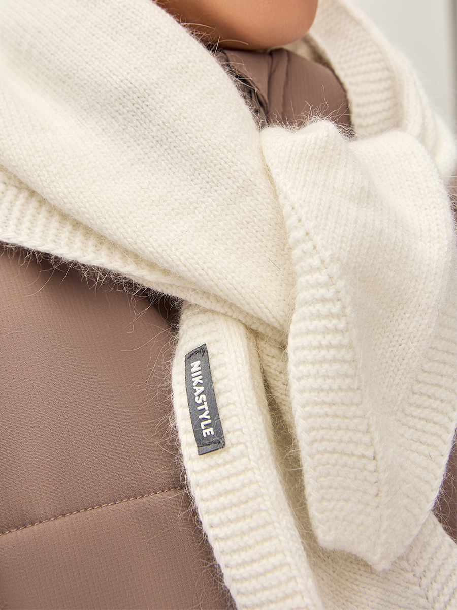 Шарф NIKASTYLE 17з16625 молоко - фото 3