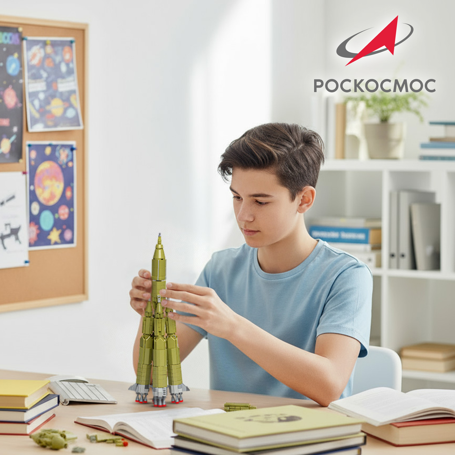 Конструктор Роскосмос Ракета-носитель Р-7 Семерка 721 дет. - фото 9