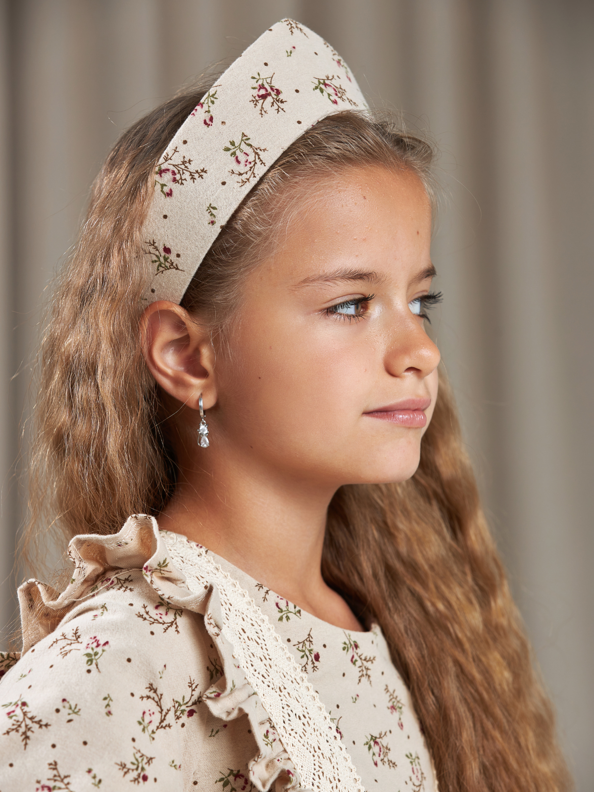 Платье MOUN платье_фланель/кружево_букет/беж - фото 22