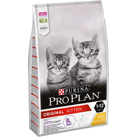 Корм сухой для котят PRO PLAN 10кг с курицей