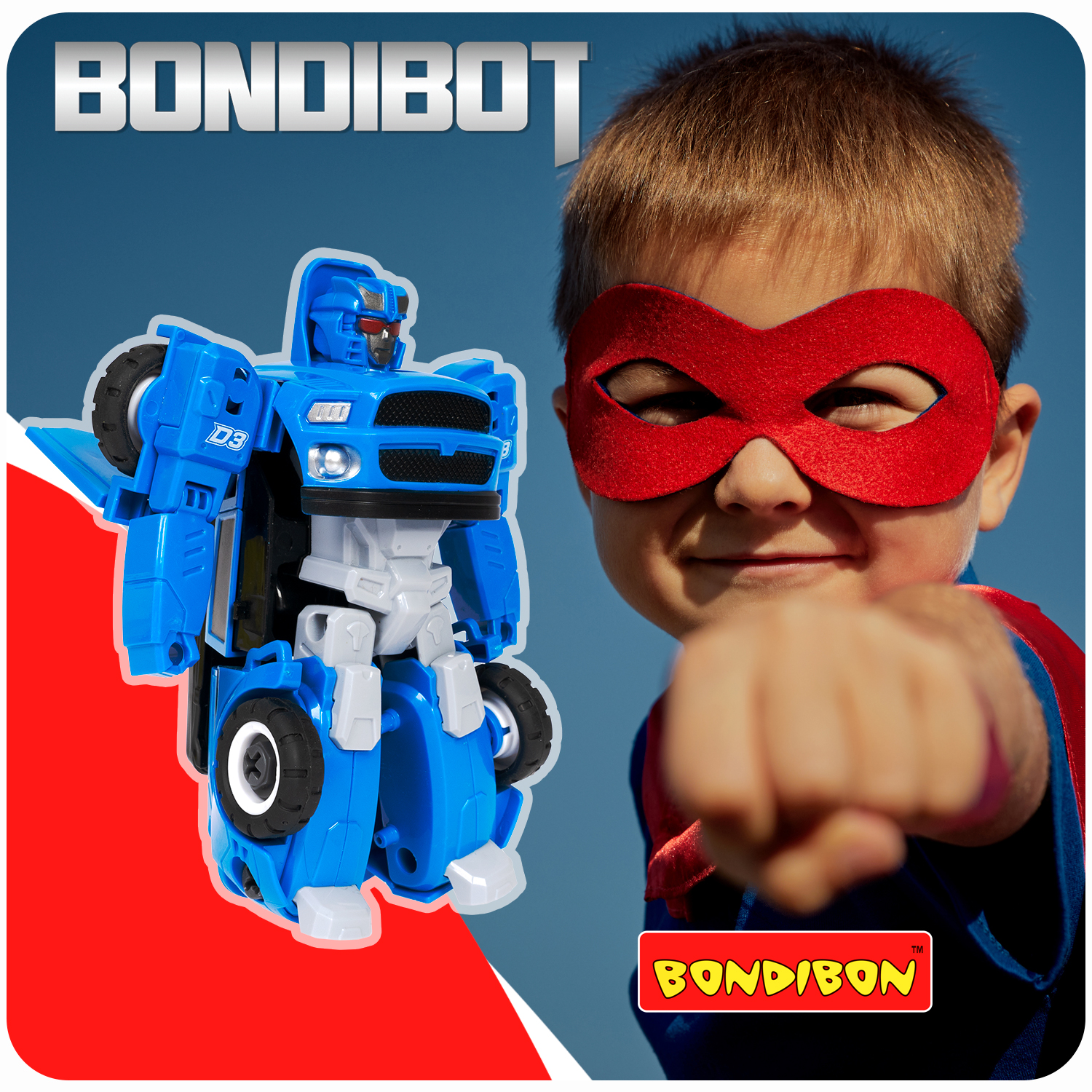 Фигурка Bondibon трансформер Робот Машина 2в1 - фото 11