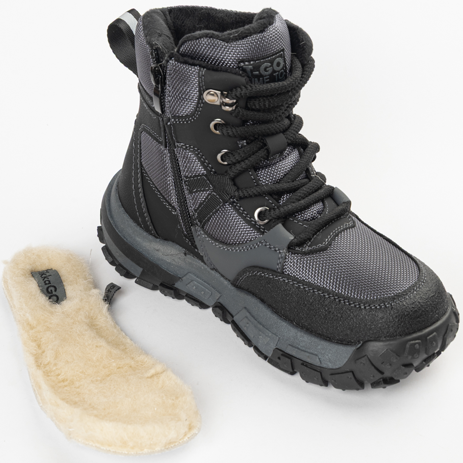 Дутики TikkaGo 8J09_2502-07_grey-black - фото 5