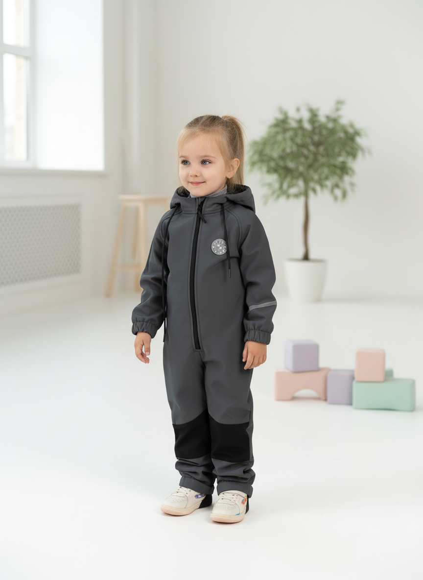 Комбинезон Arctic kids 30-043 серый - фото 9