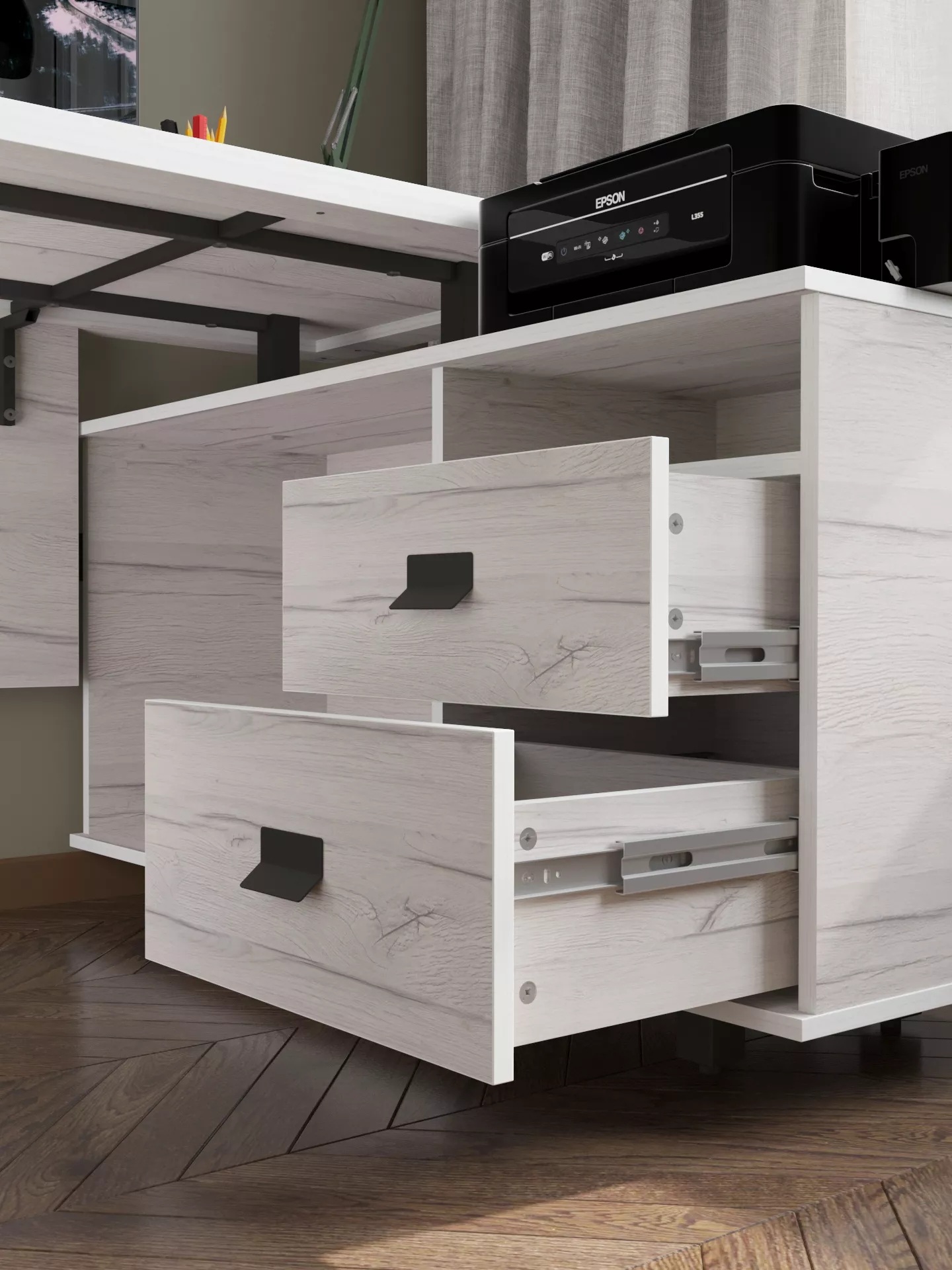 Письменный стол КАЛИФОРНИЯ МЕБЕЛЬ Хардвиг СР01 - фото 12