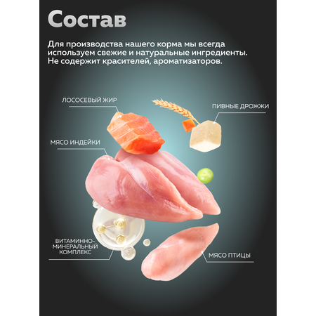 Корм сухой Зоогурман Zoogurman Urban Life, Индейка, 10 кг