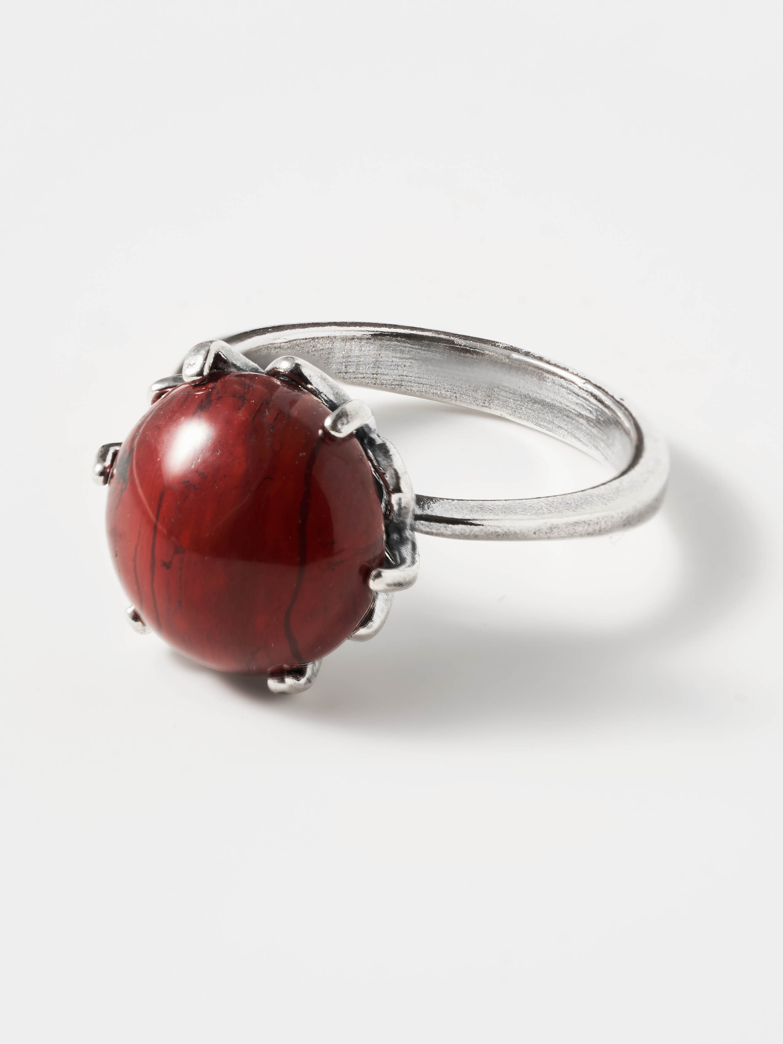 Кольцо Shine and Beauty 80296-21-к-яшмакрасная - фото 3