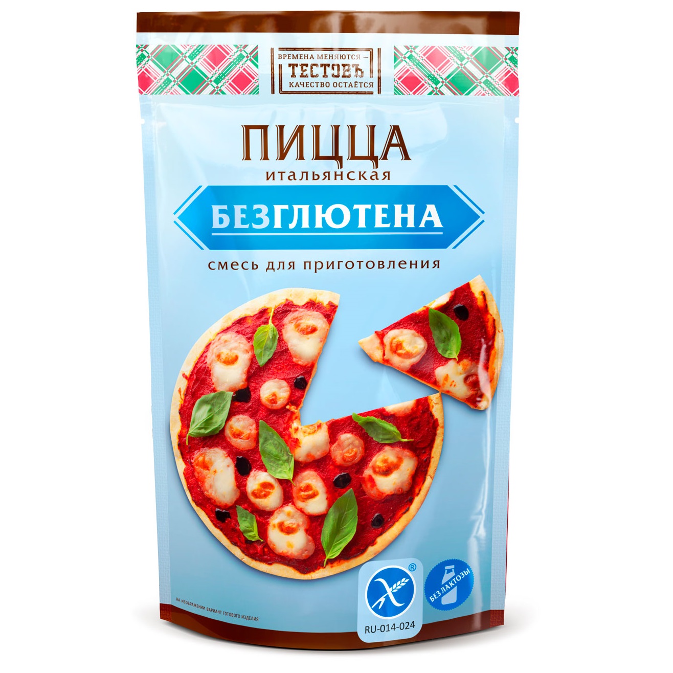 Смесь для выпечки ТЕСТОВЪ Пицца итальянская без глютена 250 г - фото 1