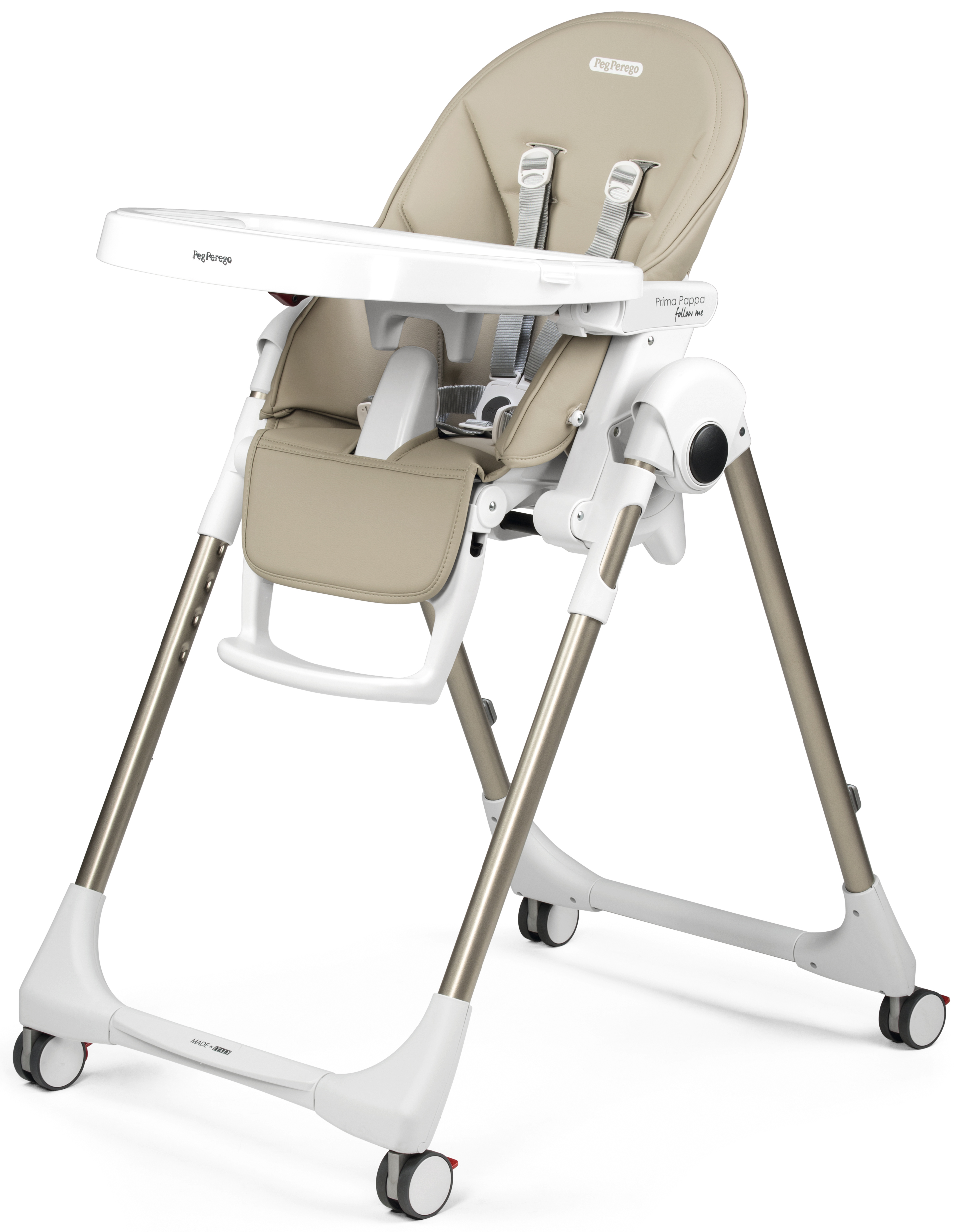 Стульчик для кормления Peg-Perego Prima Pappa Follow Me бежевый - фото 1