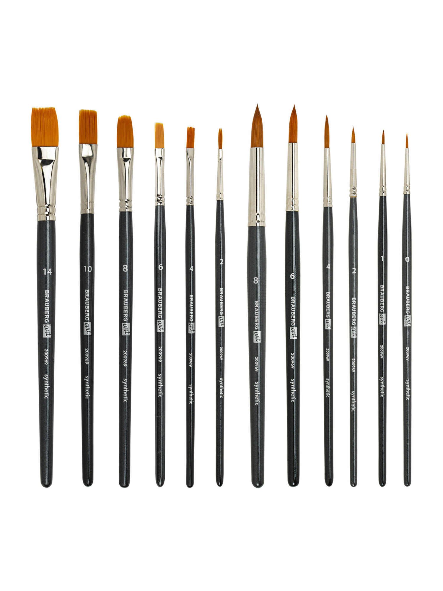 Кисть Brauberg 12 шт. (синтетика) - фото 8