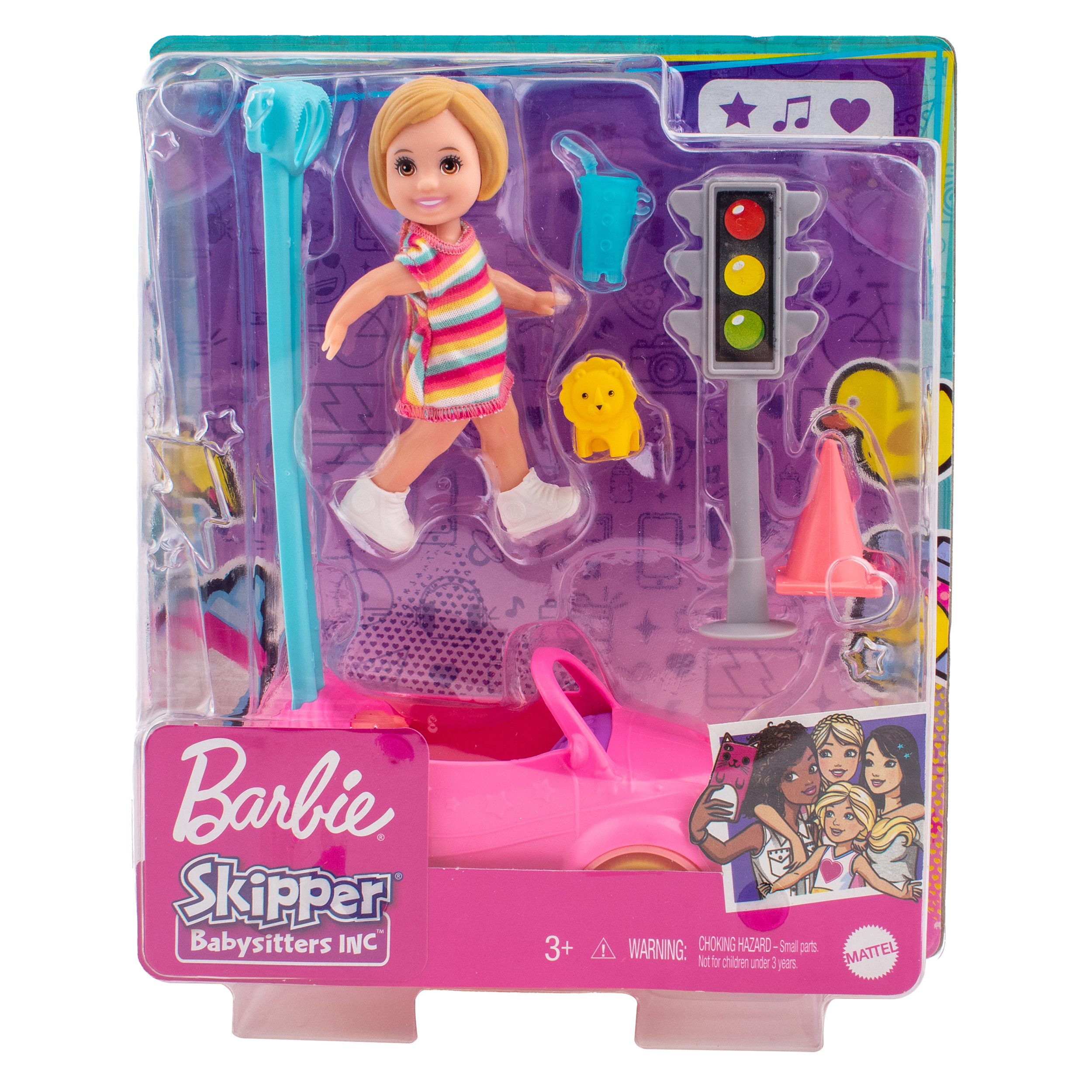 Кукла модельная Mattel Barbie набор Малыш с машинкой GRP17 - фото 3