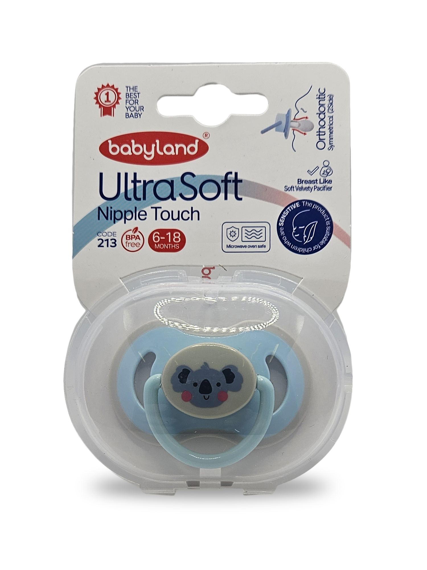 Пустышка Baby Land силикон анатомическая от 6 мес. 1 шт. - фото 1