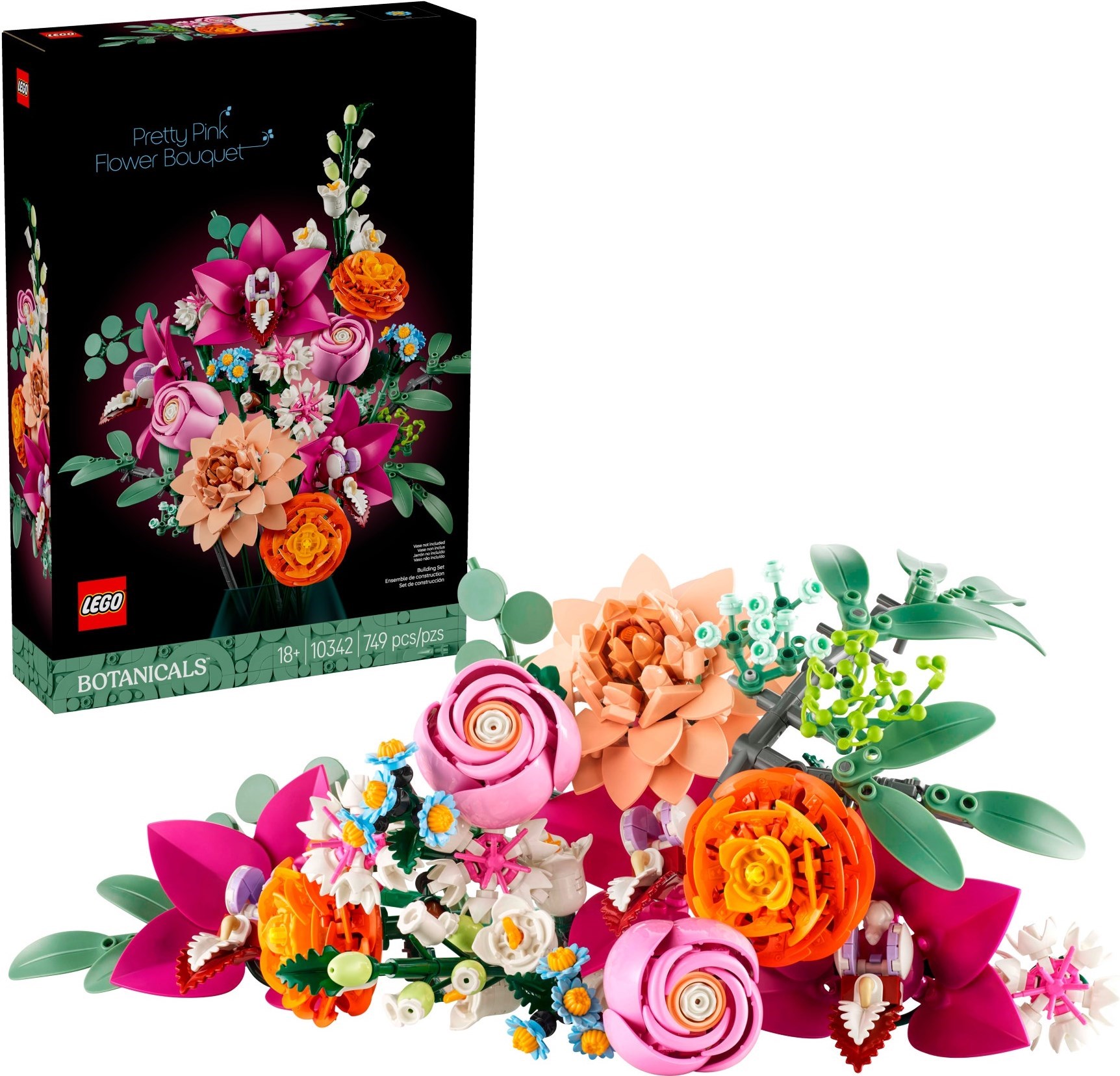 Изображение товара Конструктор LEGO Botanicals 10342 Букет розовых цветов 1302 дет. Изображение товара Конструктор LEGO Botanicals 10342 Букет розовых цветов 1302 дет.