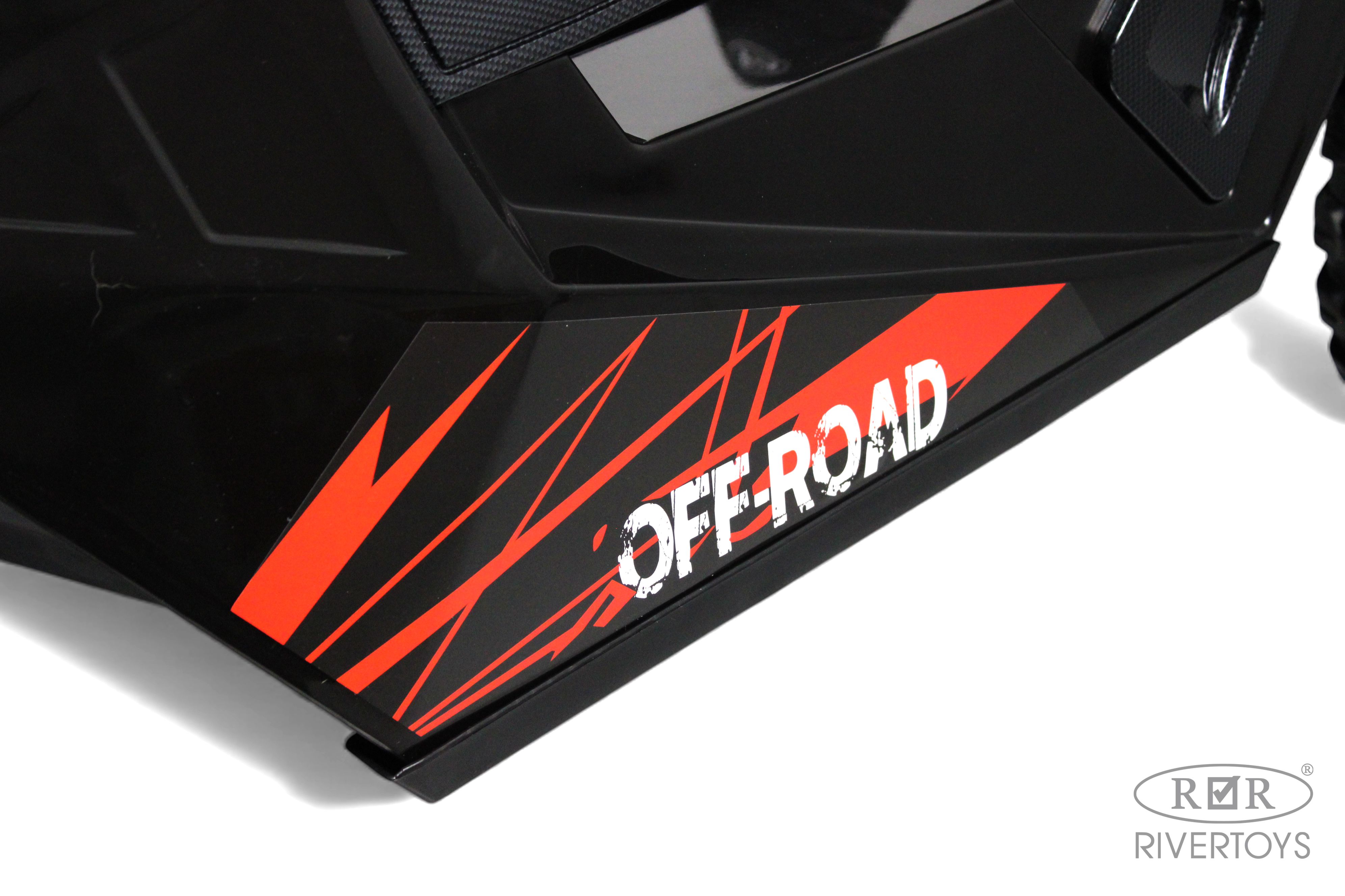 Электромобиль RIVERTOYS A707AA-LUX-NEW-BLACK-CARBON С пультом ДУ - фото 6