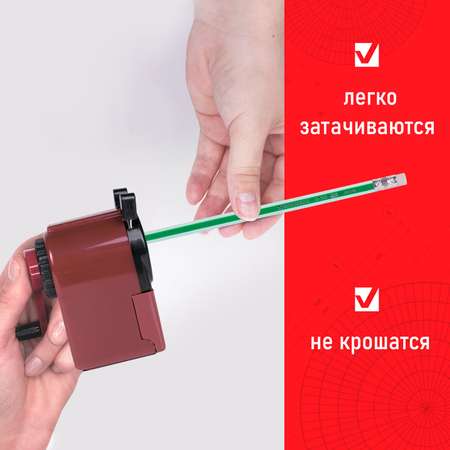 Карандаши чернографитные Brauberg 12 шт.
