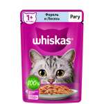 Корм для кошек Whiskas желе форель-лосось 75г